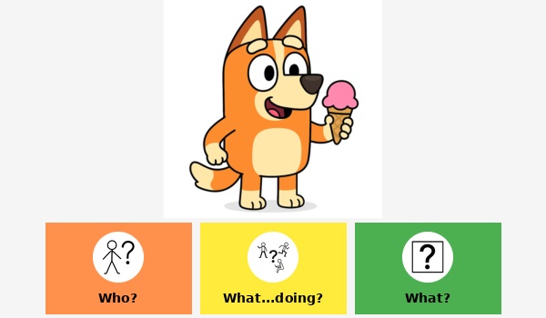 Bluey and Bingo actions