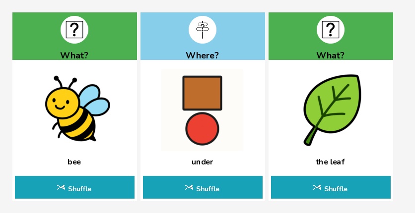 Minibeast prepositions