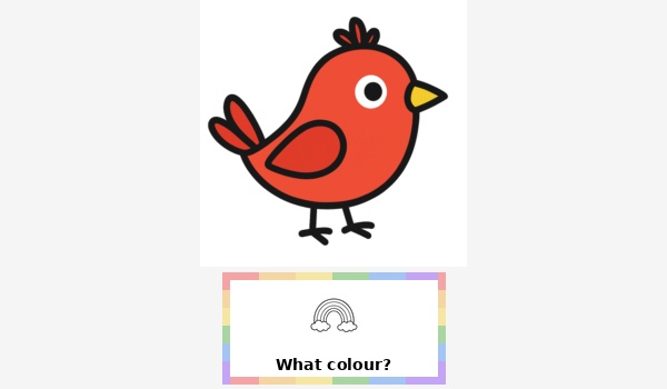 What colour is the bird?