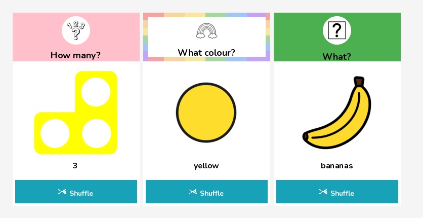 Sentence building with fruit and veg