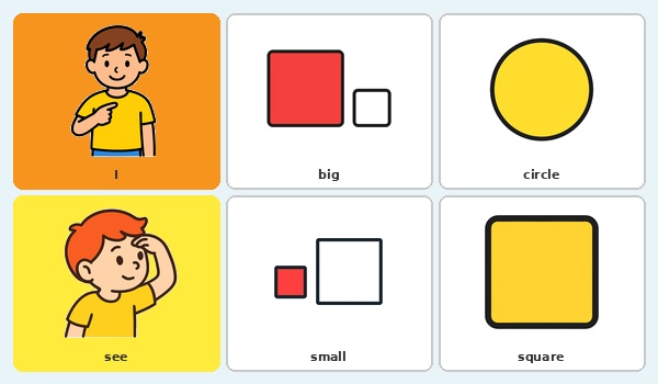 Maths- circle or square, big or small