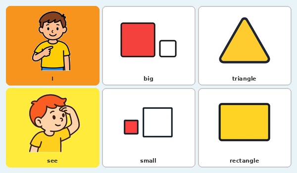 Big or small, triangle or rectangle
