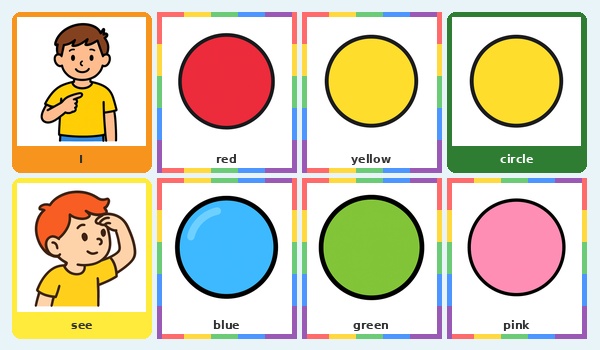 What colour circle do you see?