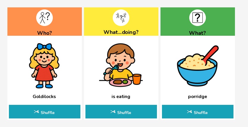 Goldilocks Sentence Building