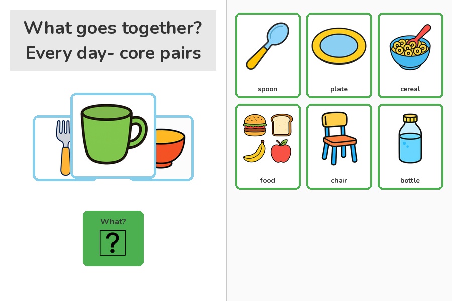 What goes together? Every day- core pairs