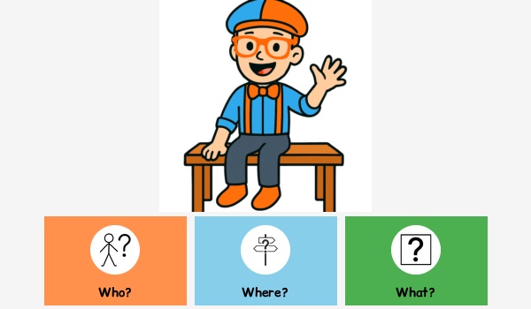 Where is Blippi? Prepositions