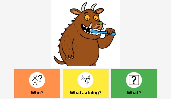 What is the Gruffalo doing?