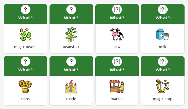 Jack and the Beanstalk What Vocabulary