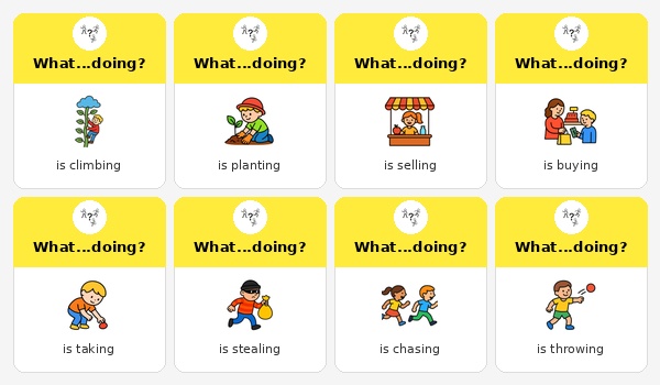 Jack and the Beanstalk verbs