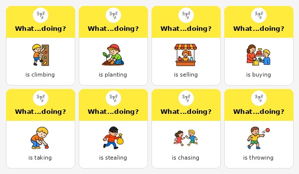 Jack and the Beanstalk verbs