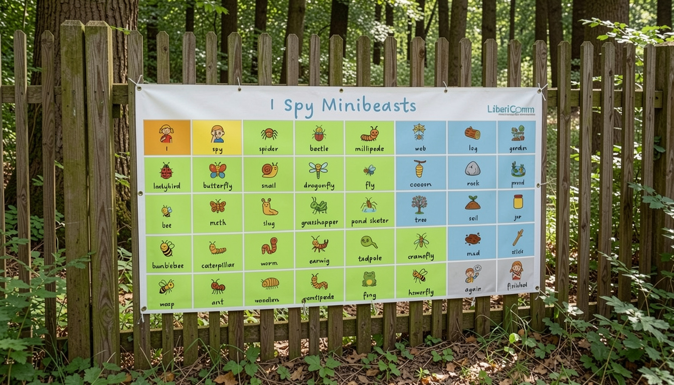 I Spy Minibeasts – Playground Activity & Vocabulary Board 3x6ft