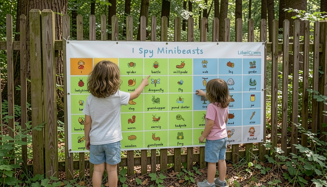 I Spy Minibeasts – Playground Activity & Vocabulary Board 3x6ft