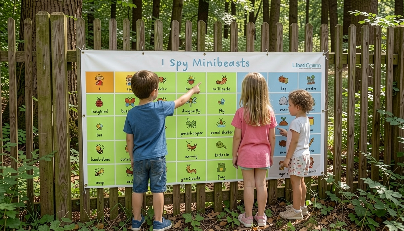 I Spy Minibeasts – Playground Activity & Vocabulary Board 3x6ft
