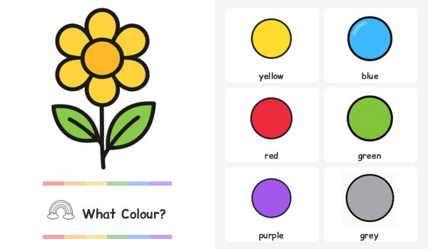 What colour is the flower?