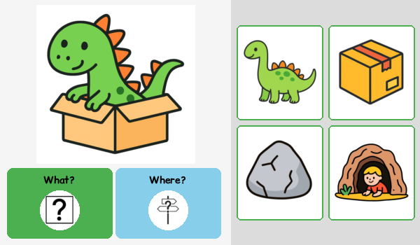 Where is the dinosaur?