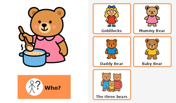 Goldilocks and the Three Bears- adapted story
