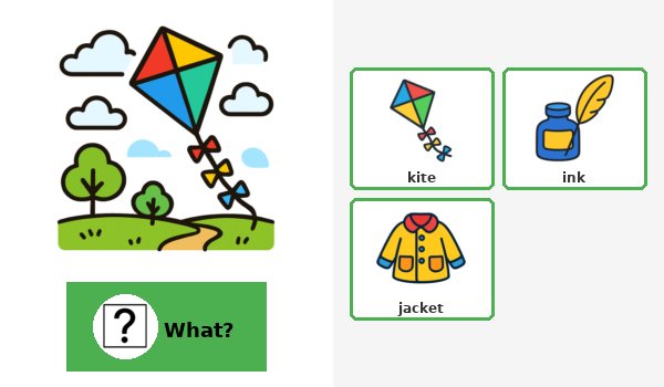 K is for- vocabulary alphabet game