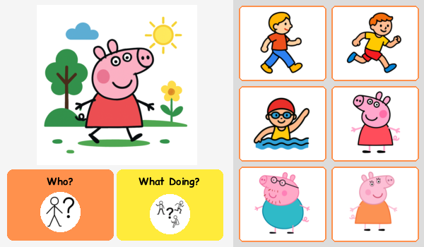 Peppa Pig Sentence Building