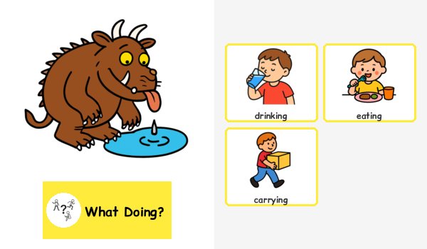 What is the Gruffalo doing?