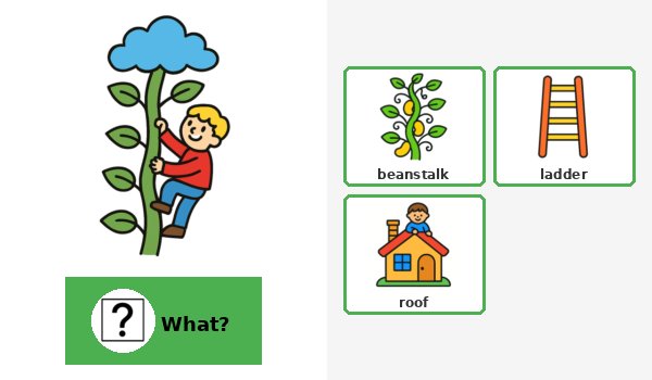Jack and the beanstalk- identical matching