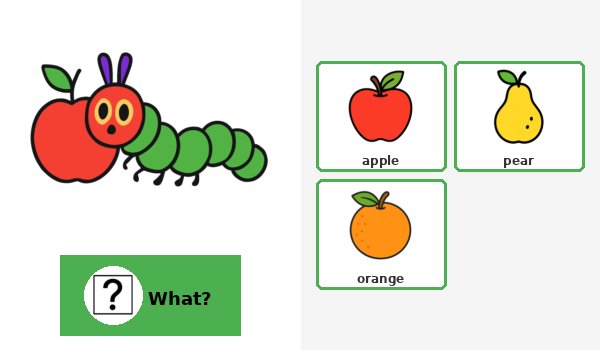 The Very Hungry Caterpillar food items